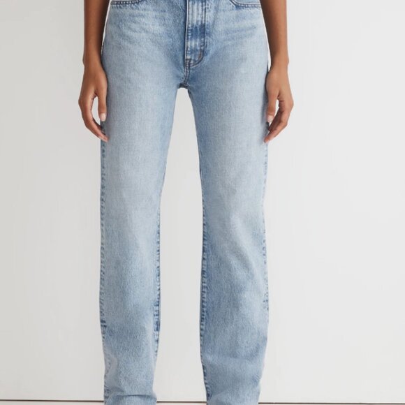 Pre Loved Madewell The '90s Straight Jean Size 26 Merced Wash - Picture 2 of 3